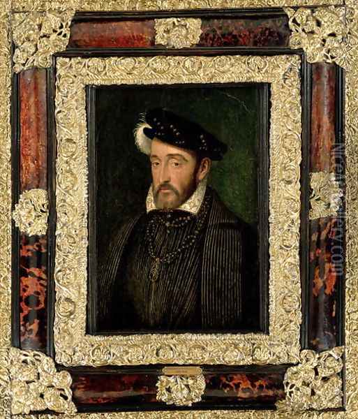 Henri II (1519-59) King of France Oil Painting - Francois Clouet