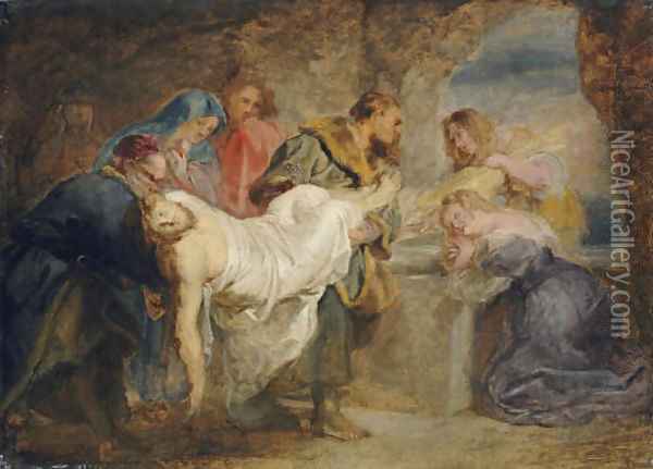 Christ carried to the Tomb Oil Painting - Sir Peter Paul Rubens