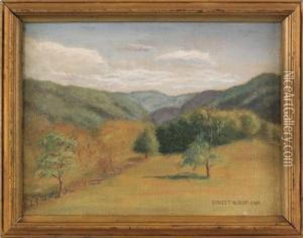 Landscape Oil Painting - Ernest Albert