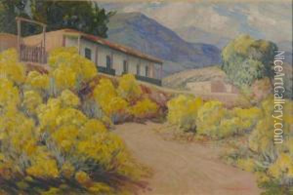 Chamisa, Santa Fe Oil Painting - Sheldon Parsons