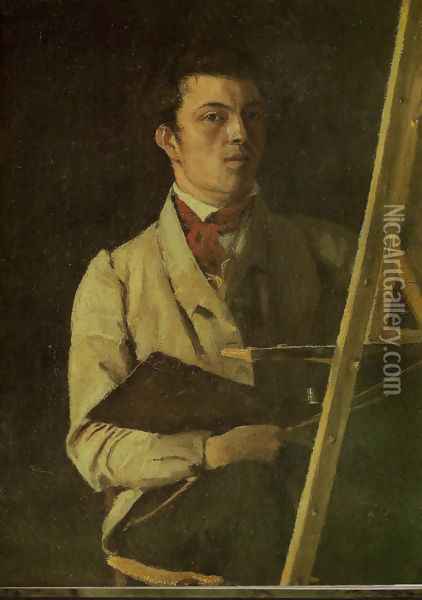 Self-portrait at 29 Oil Painting - Jean-Baptiste-Camille Corot