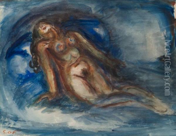 Nu Endormi Oil Painting - Emile-Othon Friesz