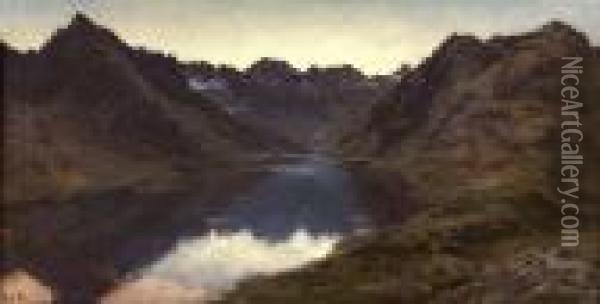 Loch Coruisk, Skye Oil Painting - Joseph Farquharson