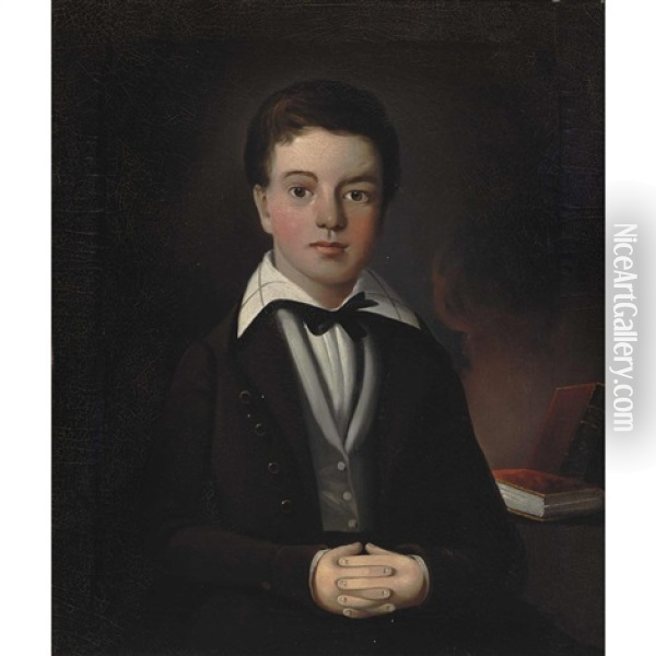 Portrait Of Andrew Jackson Pierce Oil Painting - William Matthew Prior
