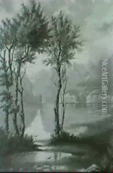 Uferlandschaft Am Vierwaldstattersee Oil Painting - Hans Sueffert