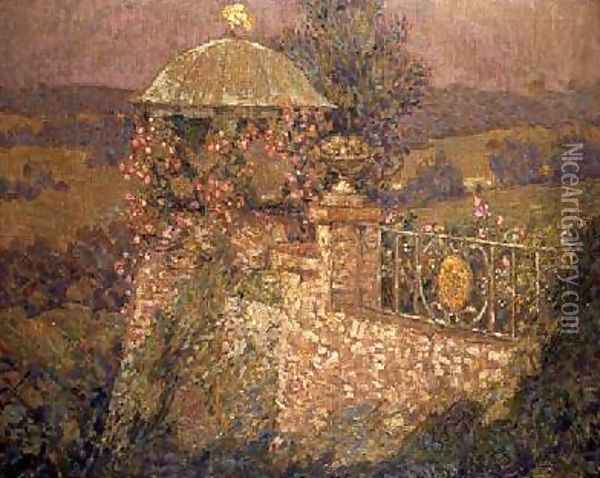 The Corner Pavilion Oil Painting - Henri Eugene Augustin Le Sidaner