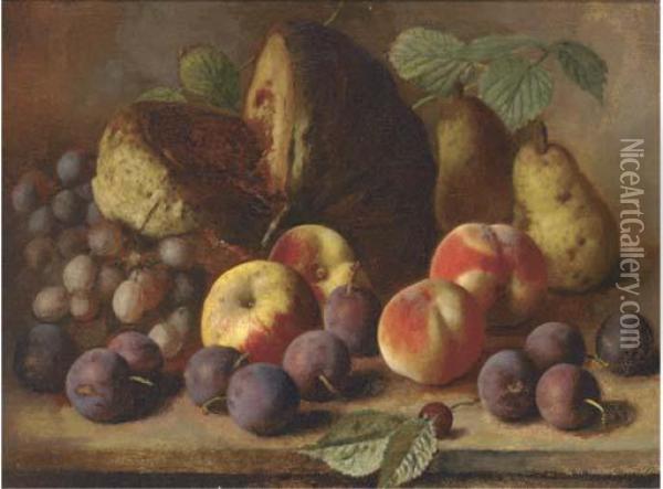 Summer Fruits Oil Painting - George Walter Harris