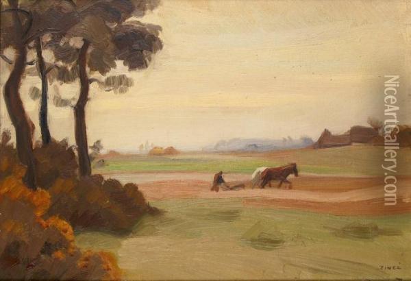 Le Laboureur Oil Painting - Jules Emile Zingg