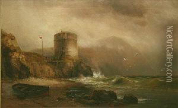 Off The North Dublin Coast Oil Painting - Alexander Williams