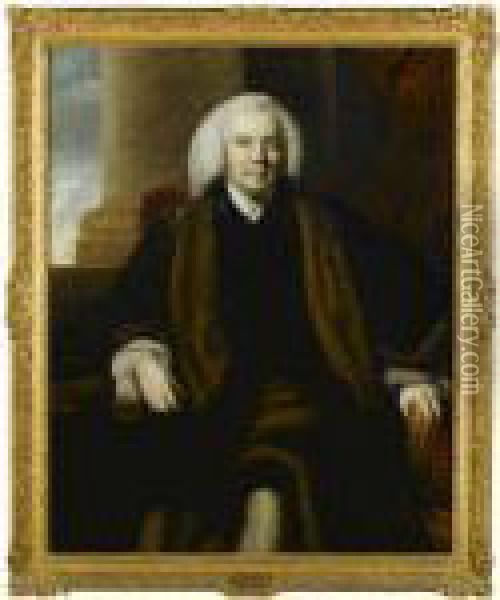 Portrait Of Sir Thomas Harrison, Chamberlain Of London (1701-1765) Oil Painting - Sir Joshua Reynolds