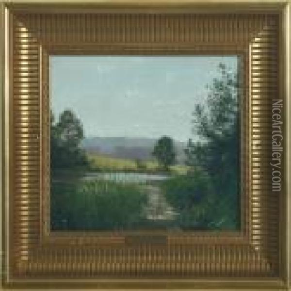 Summer Scenery From Ry Oil Painting - Vilhelm Peter C. Kyhn