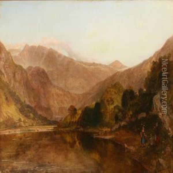 Landscape, England Oil Painting - Charles Marshall