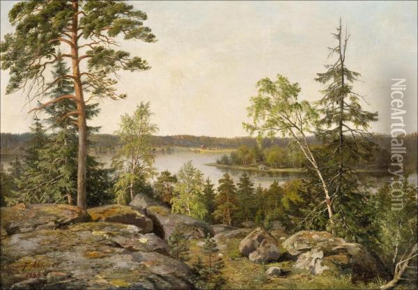 Kesapaiva Nakoalapaikalla Oil Painting - Fredrik Ahlstedt