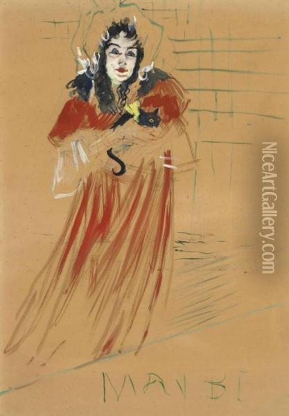 Miss May Belfort Oil Painting - Henri De Toulouse-Lautrec