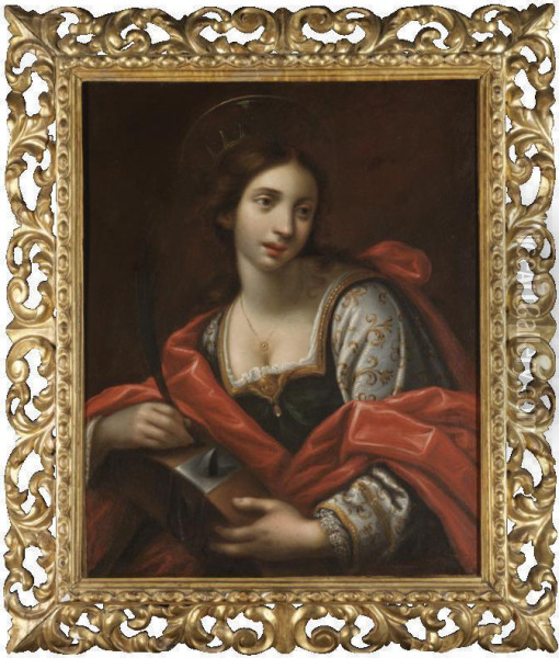 Saint Catherine Of Alexandria Oil Painting - Francesco Botti