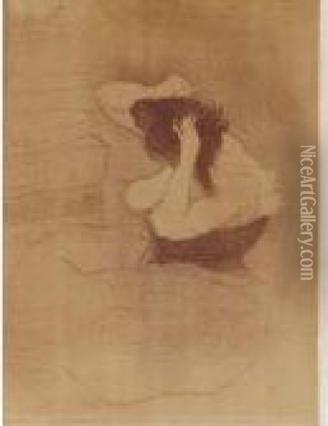 Femme Qui Se Peigne Oil Painting - Henri De Toulouse-Lautrec