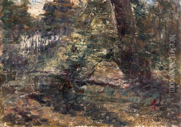 Bush Landscape Oil Painting - Frederick McCubbin