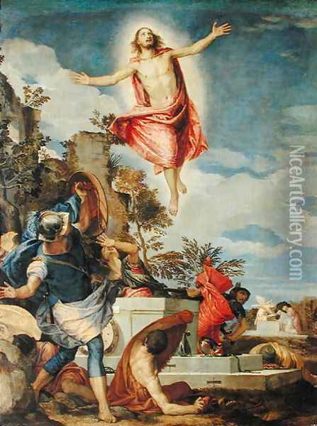 Resurrection of Christ, 1570-75 Oil Painting - Paolo Veronese (Caliari)