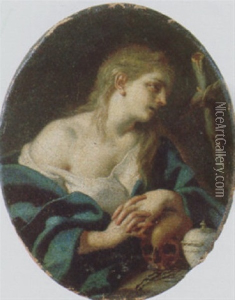 Maddalena Penitente Oil Painting - Pietro Bardellino