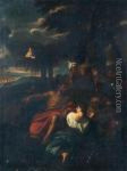 La Predication De Saint Jean-baptiste Oil Painting - Pier Francesco Mola