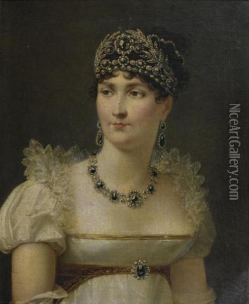 Portrait De L'imperatrice Josephine Oil Painting - Jean-Baptiste Regnault