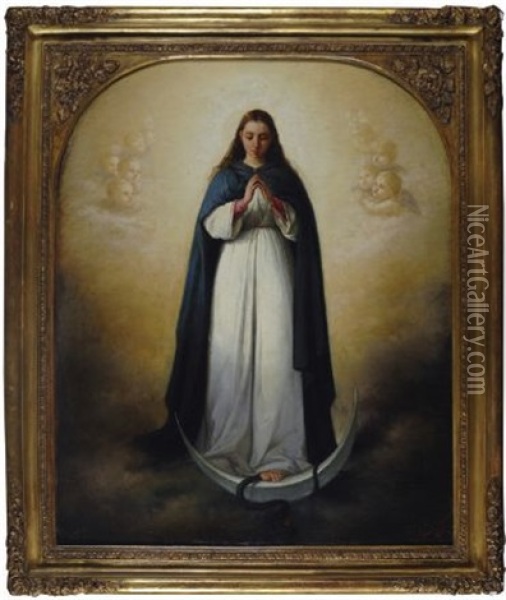 Beata Vergine Oil Painting - Geremia Discanno