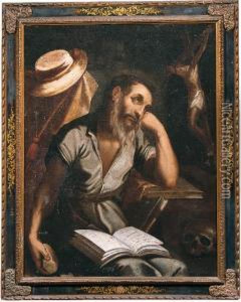 San Paolo Eremita Oil Painting - Lodovico Carracci