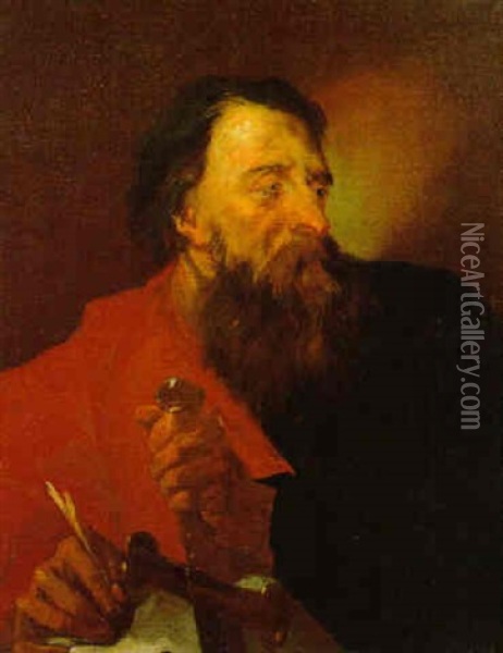 Der Apostel Paulus Oil Painting - Benoit Coffre