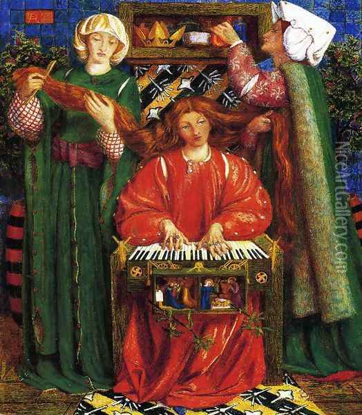 A Christmas Carol2 Oil Painting - Dante Gabriel Rossetti