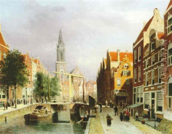 Amsterdam Oil Painting - Johannes Frederik Hulk the Elder