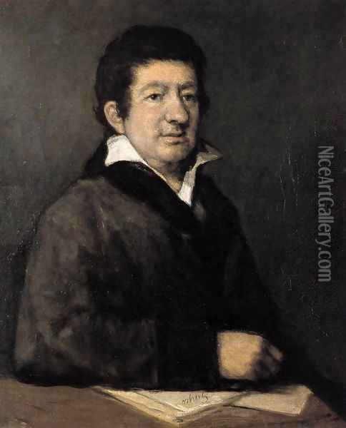 Portrait of the Poet Moratin Oil Painting - Francisco De Goya y Lucientes
