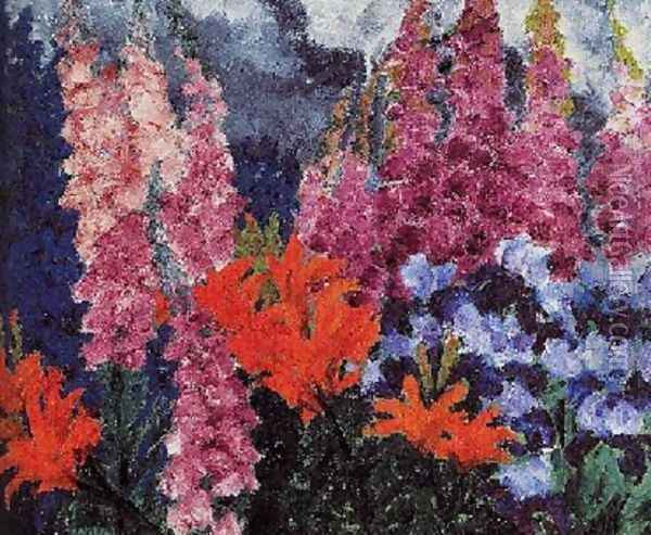 Garden of Flowers Oil Painting - Emil Nolde