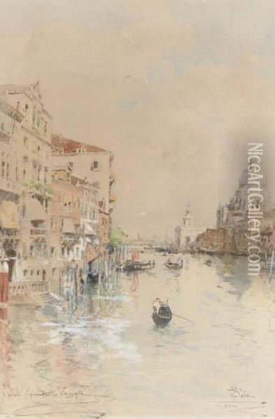 Canal Grande - Venezia Oil Painting - Paolo Sala