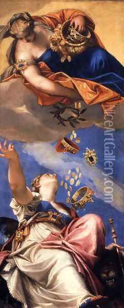 Juno Showering Gifts on Venetia Oil Painting - Paolo Veronese (Caliari)