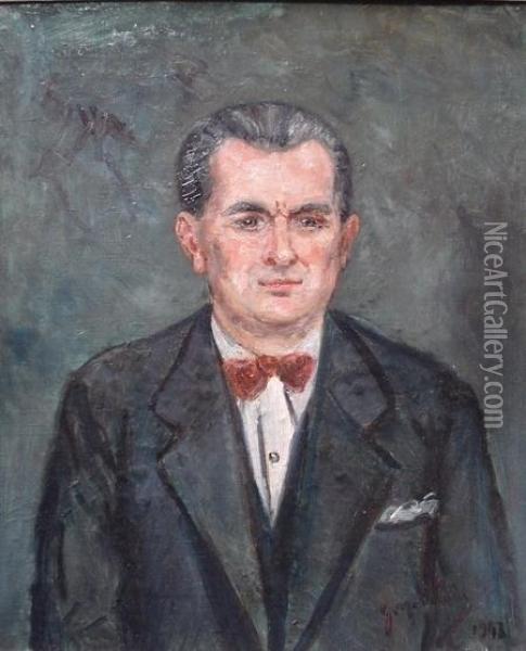 Portrait D'homme Oil Painting - Gustave Madelain