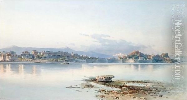View Of Corfu 6 Oil Painting - Angelos Giallina