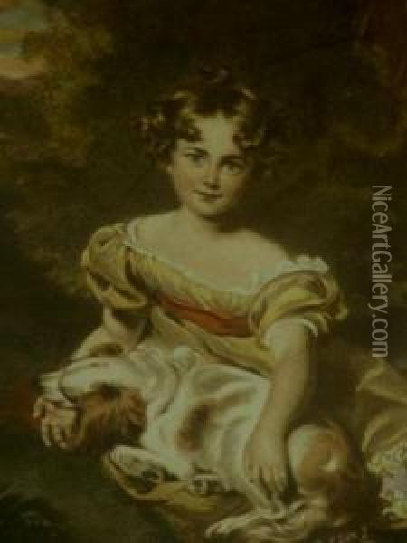 Miss Peel Oil Painting - William I Ward