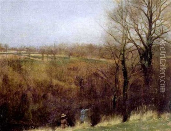 Whisperings Of Spring Oil Painting - Robert J. Wickenden