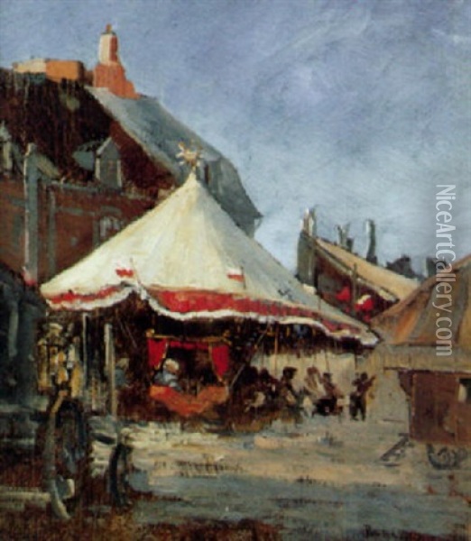 Le Manege Oil Painting - Frank Myers Boggs