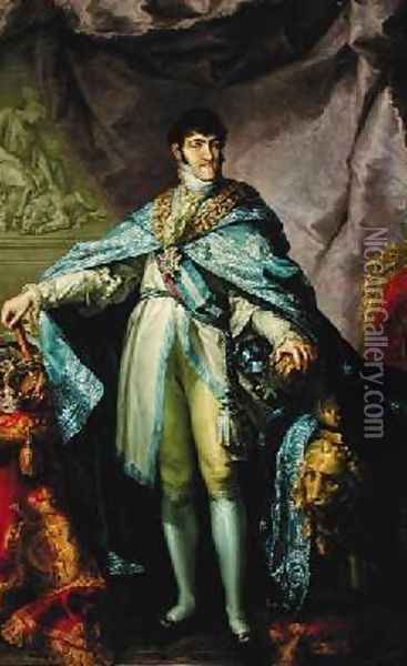 Ferdinand VII 1784-1833 of Bourbon 1808-11 Oil Painting - Vicente Lopez y Portana