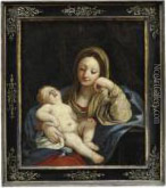 Madonna Col Bambino Oil Painting - Guido Reni