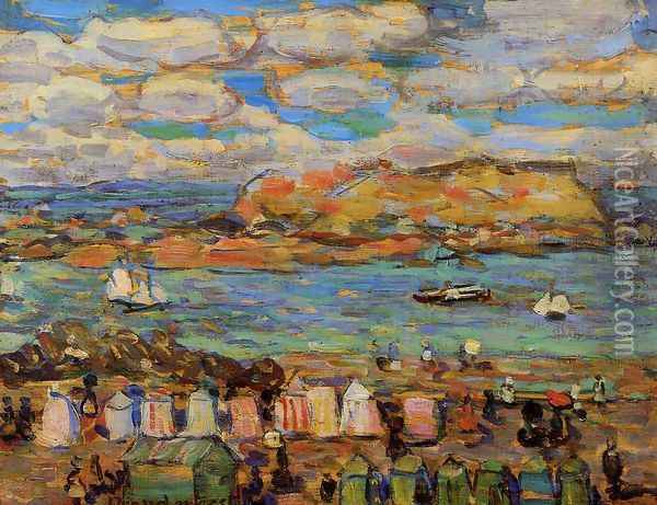 Study St Malo No 11 Oil Painting - Maurice Brazil Prendergast