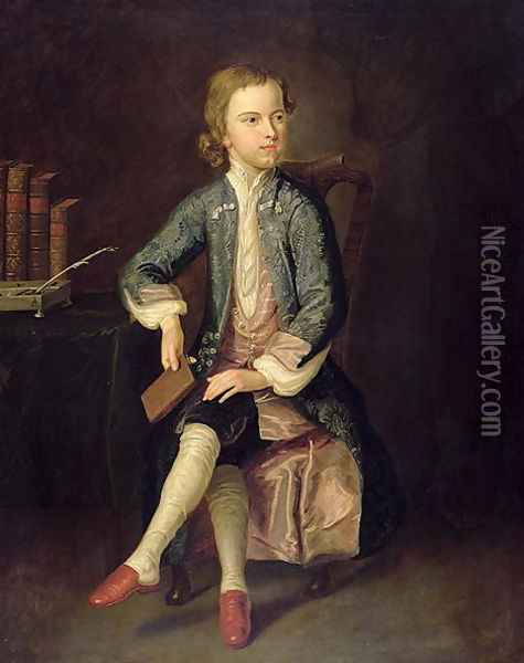 Portrait of Thomas Gray 1716-71 c.1731 Oil Painting - Arthur Pond