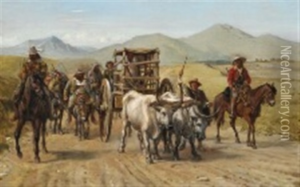 Don Quixote Returning Home From His Second Expedition Oil Painting - Wilhelm Nicolai Marstrand