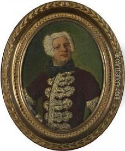 Portrait Of A Gentleman Oil Painting - Vittore Ghislandi