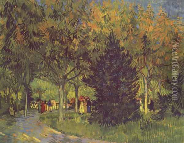 the park street Oil Painting - Vincent Van Gogh