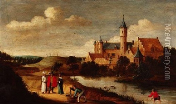 Vor Der Stadt Oil Painting - Thomas Van Apshoven