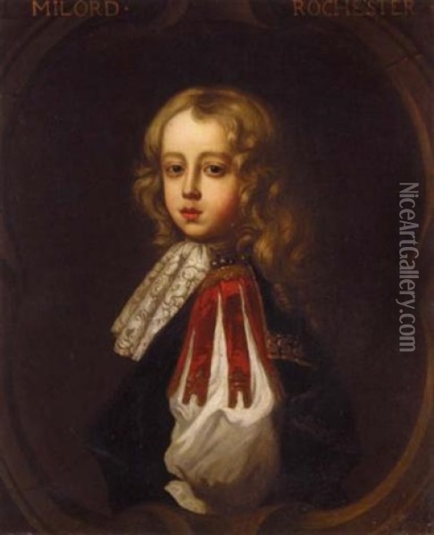 Portrait Of Charles, Lord Wilmot Oil Painting - Thomas Hawker