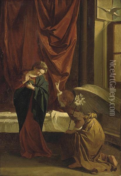 The Annunciation Oil Painting - Orazio Gentileschi