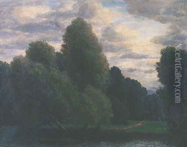 Landscape Oil Painting - Felicjan Szczesny Kowarski